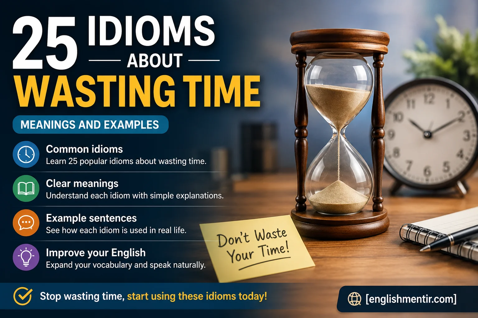 Idioms About Wasting Time