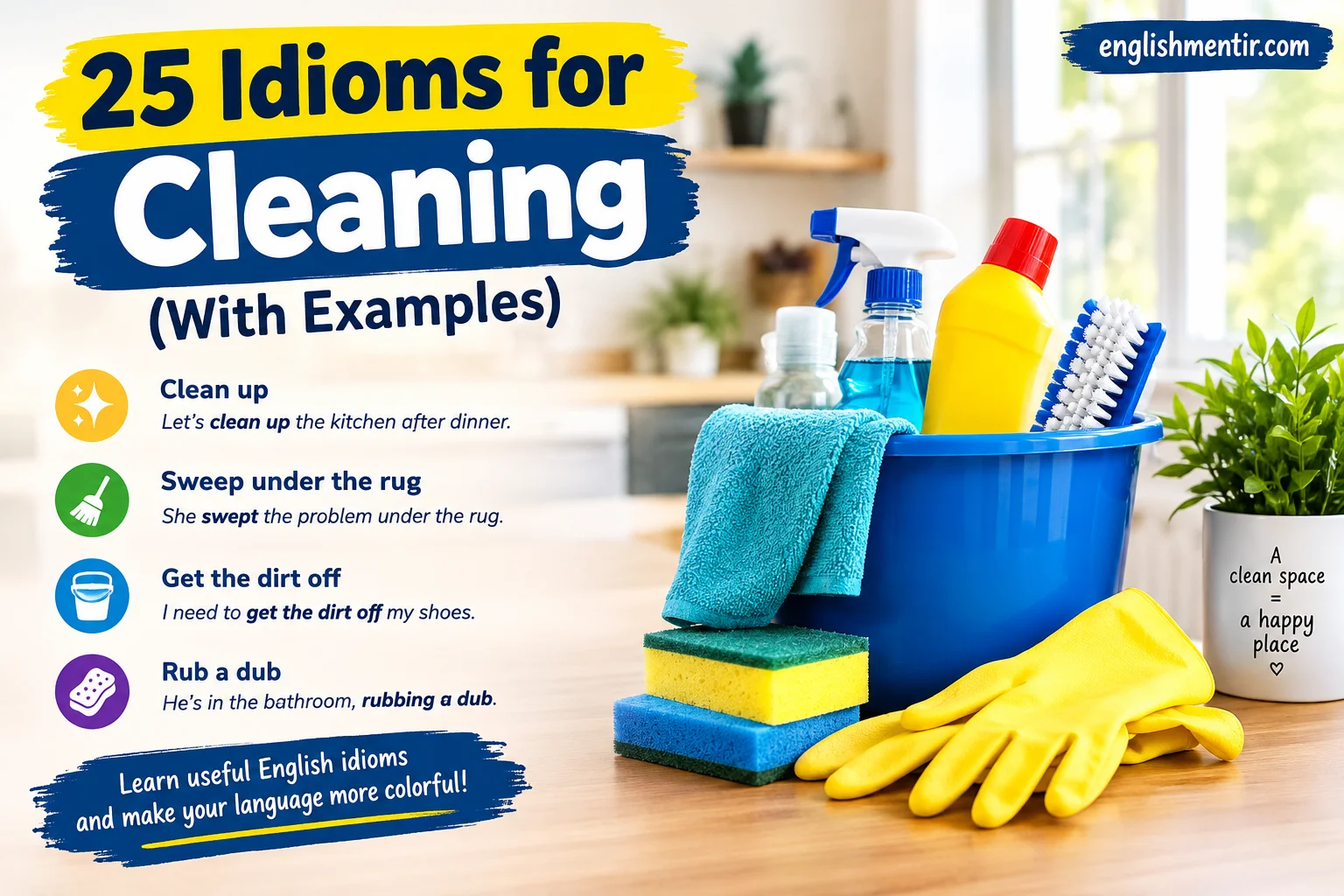 Idioms for Cleaning