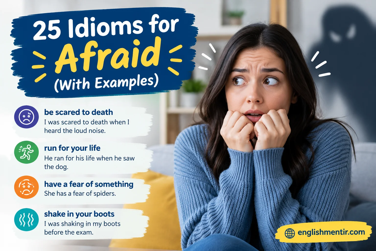Idioms for Afraid