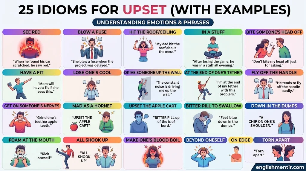 Idioms for Upset